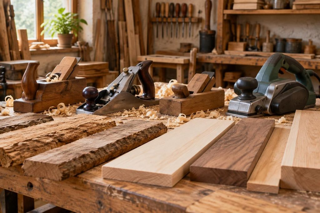 découvrez comment choisir le rabot ou la raboteuse adapté à vos travaux du bois, selon vos besoins, votre niveau et le résultat souhaité.
